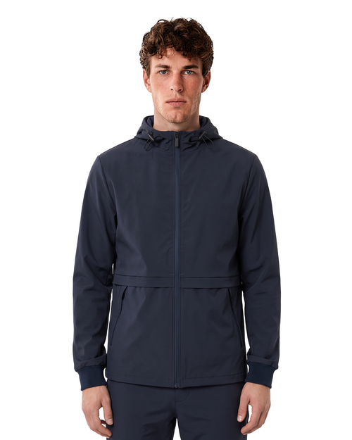 Luxe Hidden Zip Jacket - Navy