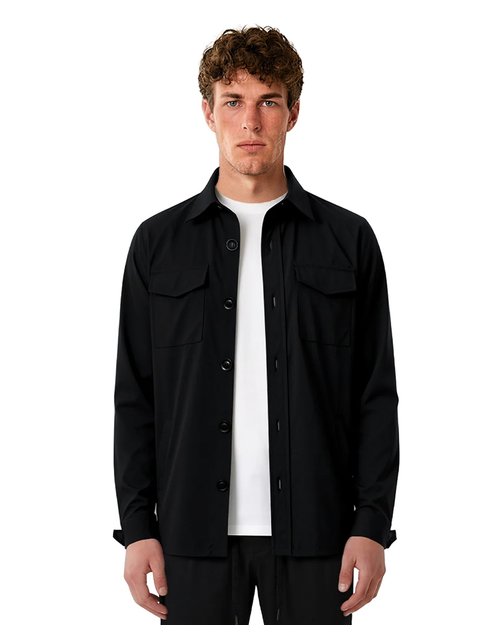 Luxe Shirt Jacket - Black
