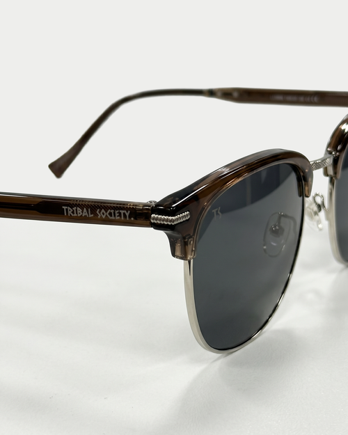 TS25 Sunglasses - Brown/Silver