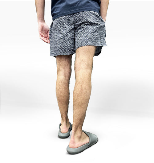 LCTB: Swim Shorts - Grey Geometric