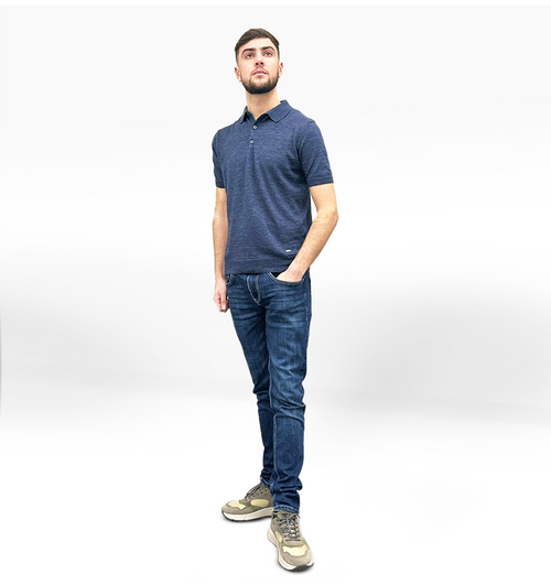 LCTB: Navy Knit Polo