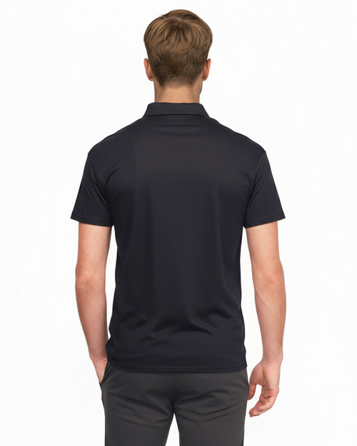 Luxury Short Sleeved Polo - Navy
