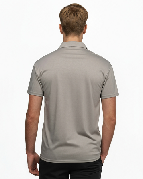 Luxury Short Sleeved Polo - Silver