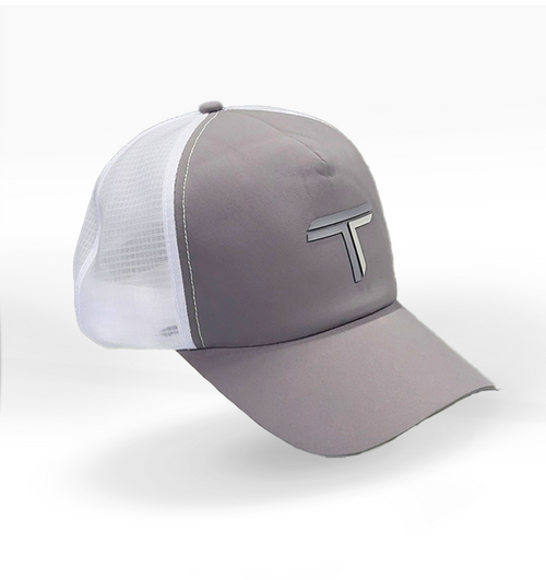 TTECH Trucker Cap - Grey On White