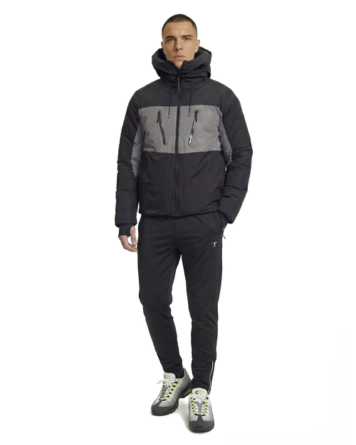 TTECH T1 26 Puffer Jacket - Black/Grey