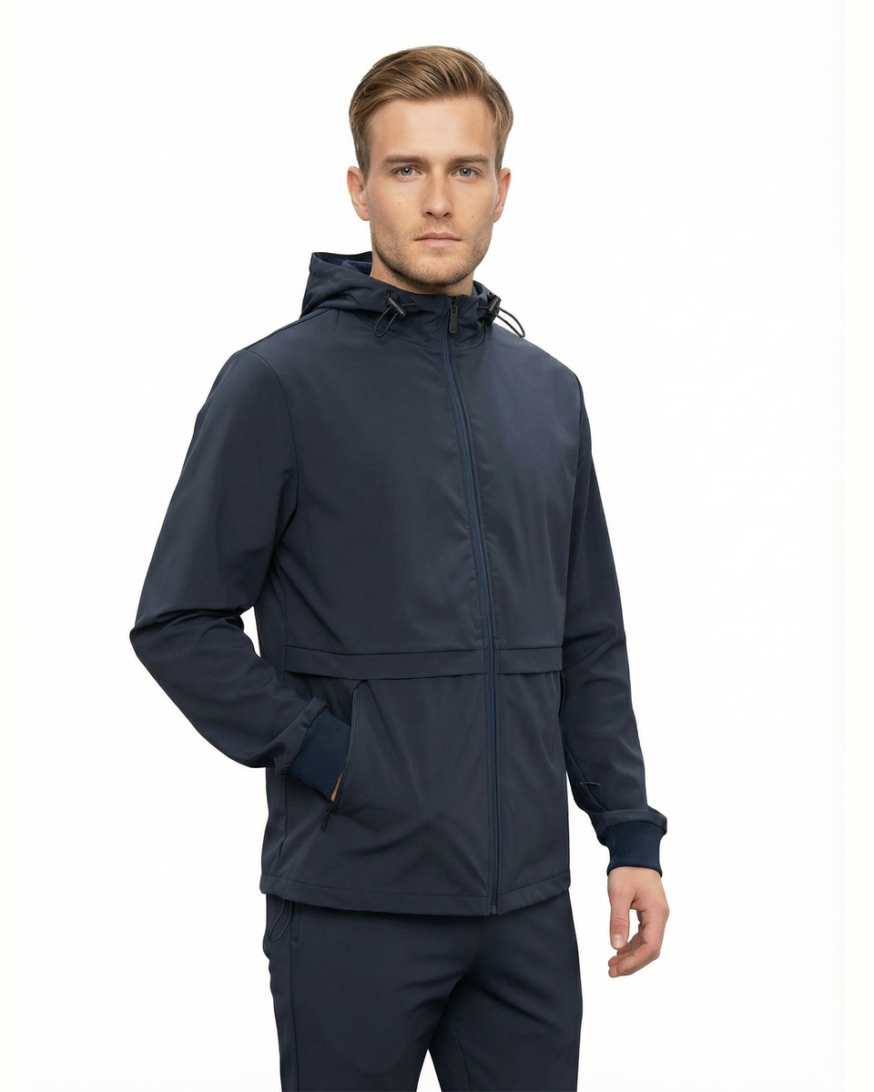 Luxe Hidden Zip Jacket - Navy – Tribal Society