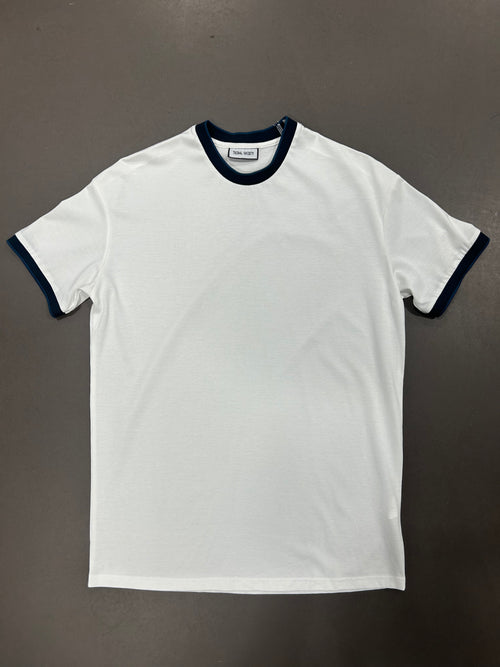 RESELL: Navy Trim Luxe Tee, Small