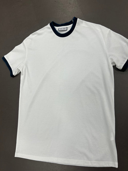 RESELL: Navy Trim Luxe Tee, Small