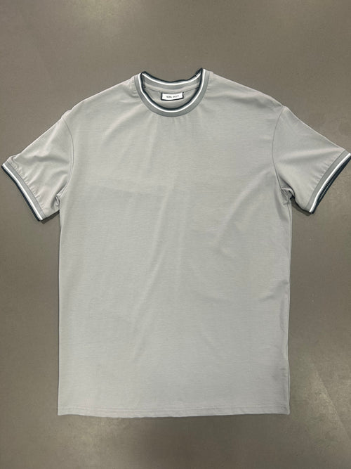 RESELL: Grey Trim Luxe T-shirt SMALL