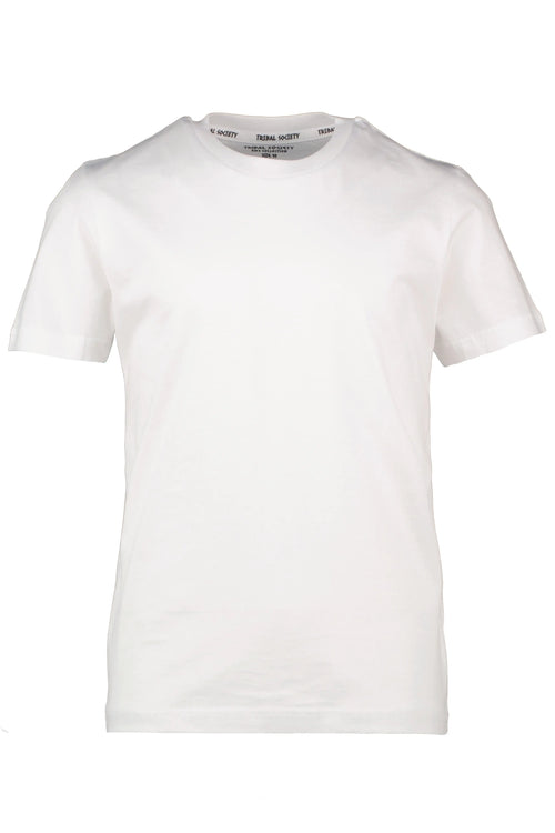 Kid's Mercerised Cotton T Shirt - White Tribal Society