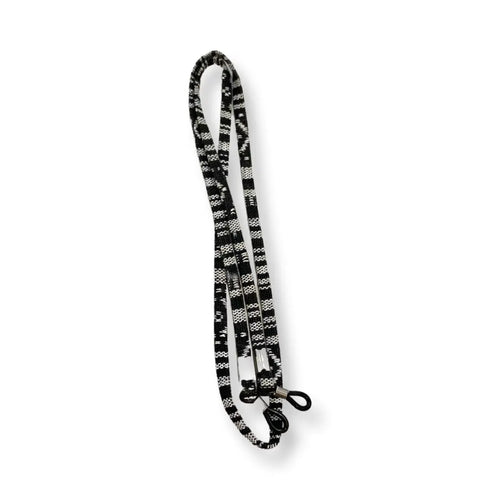 Tribal Society Sunglasses Rope Strap - Black / White Tribal Society
