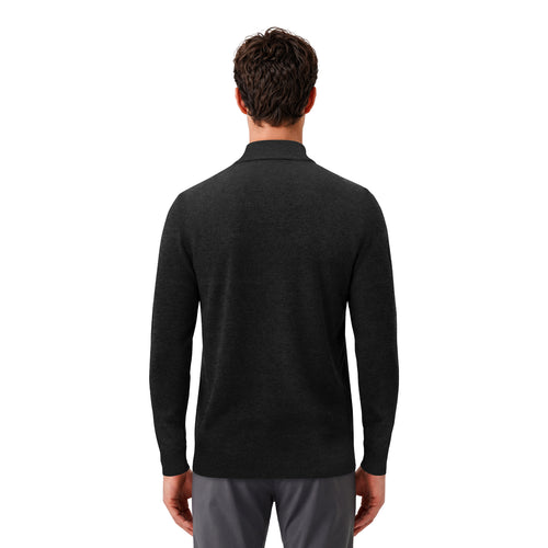 Luxe Quarter Zip Knit - Black