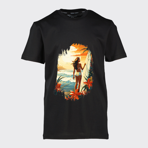LCTB: Kids Surf Girl T - Navy