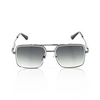 TS18 Sunglasses - Silver/ Green