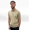 Knitted Polo - Beige