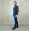 LCTB: 1/4 Zip Merino Knit Polo - Forest