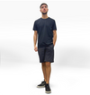 Luxury Metal Logo T - Navy