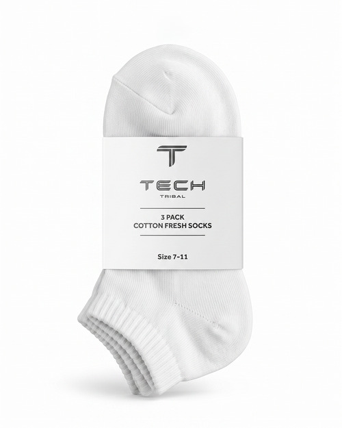 TTECH 3X Ankle Socks - White