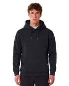 Heavy Plain Pocket Logo Hoodie - Navy