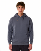 Heavy Plain Pocket Logo Hoodie - Smoked