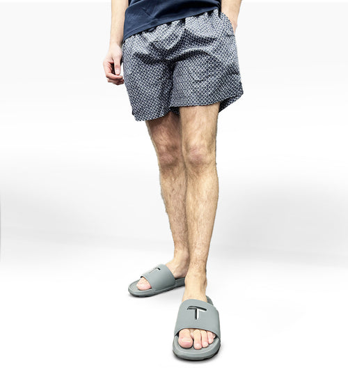 LCTB: Swim Shorts - Grey Geometric