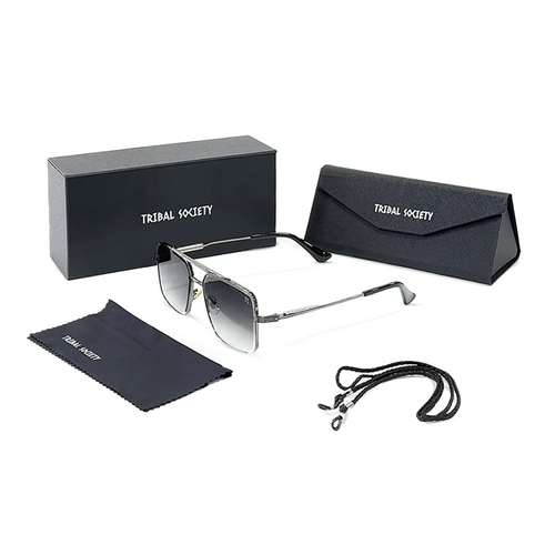 TS18 Sunglasses - Silver/ Green