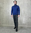 LCTB: 1/4 Zip Merino Knit - Blue