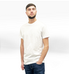 Camiseta De Algodón De Lujo Con Logo En El Cuello - Blanco