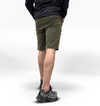 Pantalones cortos técnicos Tribal Society para hombre en color verde oliva