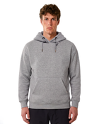 Heavy Plain Pocket Logo Hoodie - Grey