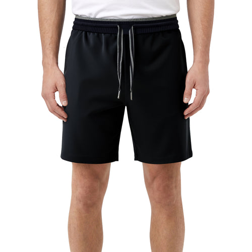 Luxury Knitted Band Shorts - Navy