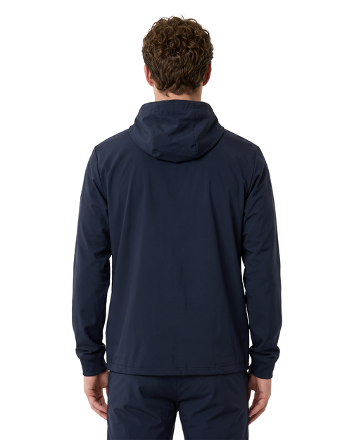 Luxe Hidden Zip Jacket - Navy