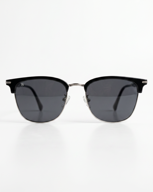 TS25 Sunglasses - Black/Silver