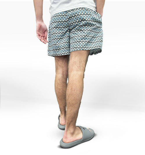 LCTB: Swim Shorts - Mint Geometric