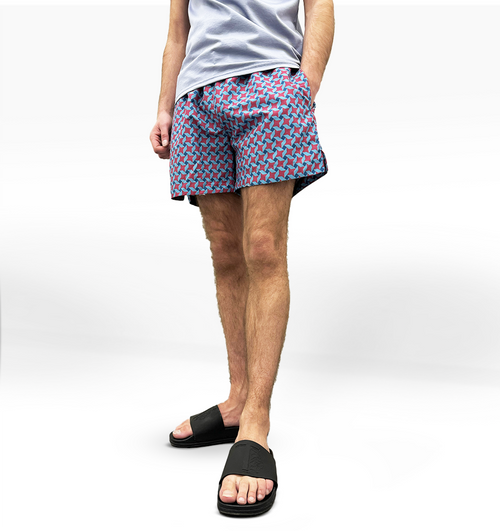 LCTB: Burgundy Star Swim Shorts