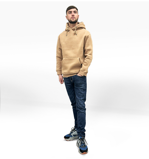 LCTB: Heavy Plain Pocket Logo Hoodie - Biscuit
