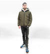 Short Reversible Jacket - Black/ Khaki