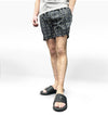 Swim Short - Black With Yellow V