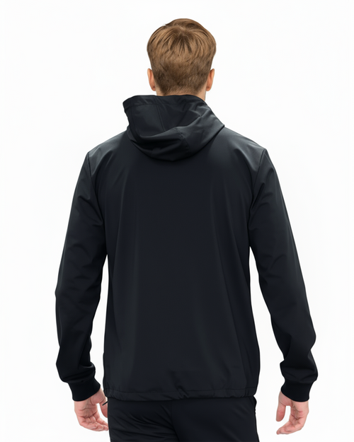 Luxe Hidden Zip Jacket - Black