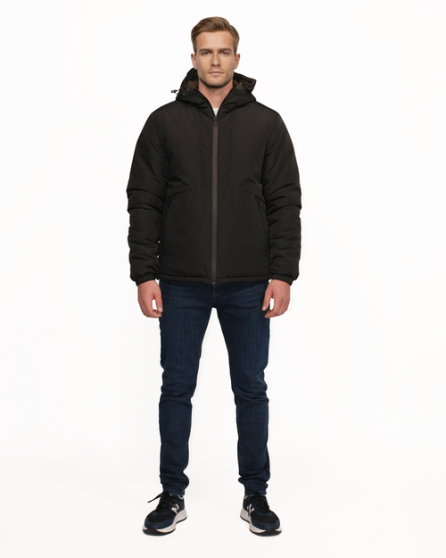 LCTB: Short Reversible Jacket - Black/ Khaki