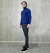 LCTB: 1/4 Zip Merino Knit - Blue