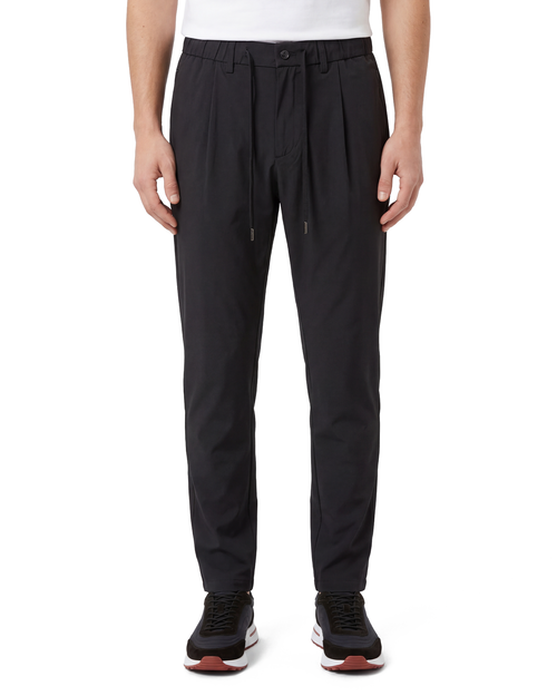 Luxe Button Loop Belt Pants - Black