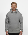 Heavy Plain Pocket Logo Hoodie - Grey