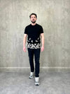Cranes T Shirt - Black Tribal Society