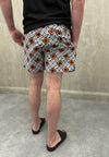 LCTB: Orange Square Swim Shorts