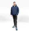 Short Reversible Jacket - Navy/ Grey
