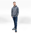Heavy Plain Pocket Logo Hoodie - Smoked