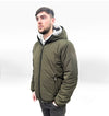 Short Reversible Jacket - Black/ Khaki