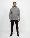Heavy Plain Pocket Logo Hoodie - Grey