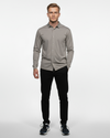 Luxe Button Through Shirt - Silver